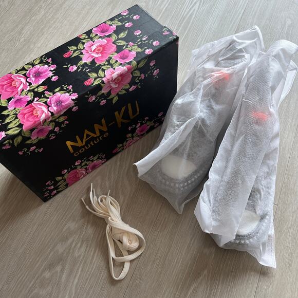 Nan-ku x Free People Cruise Studded Hi-Top Sneakers Size 38 US 8 Womens Gray NEW - Picture 14 of 14